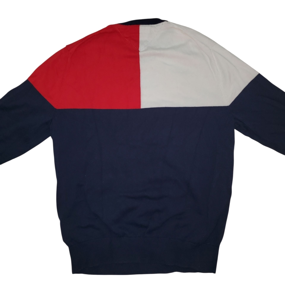 Tommy Hilfiger Red, White, and Black Crewneck Sweater - Picture 4 of 6